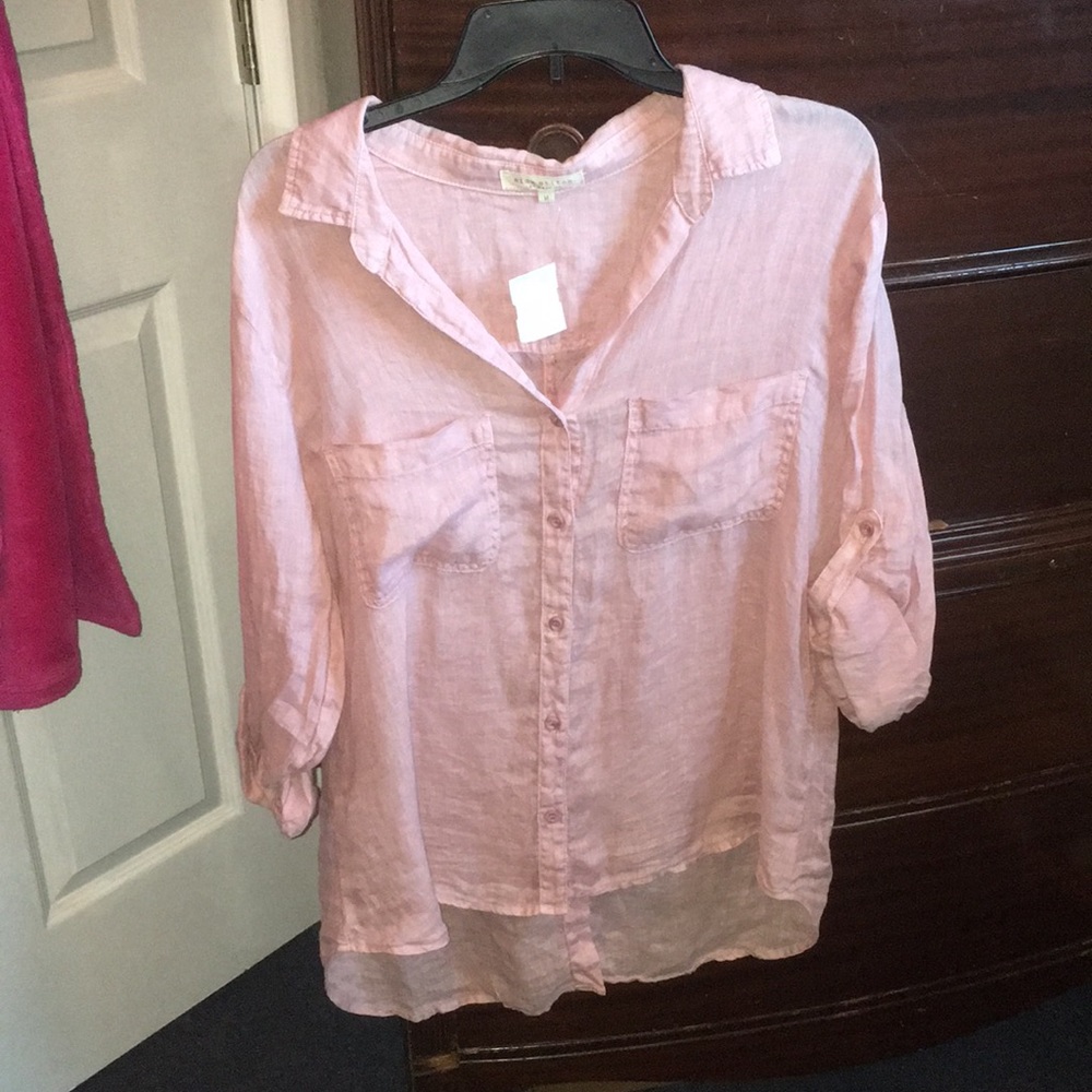 Linen button down